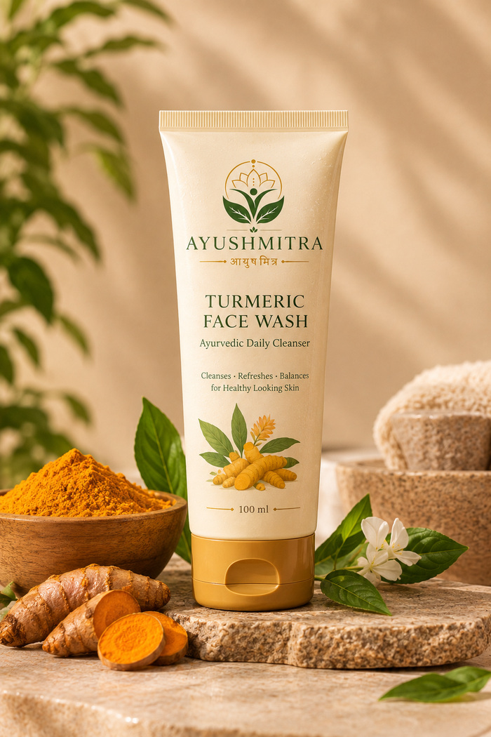 Ayushmitra Turmeric Face Wash | Ayurvedic Daily Cleanser