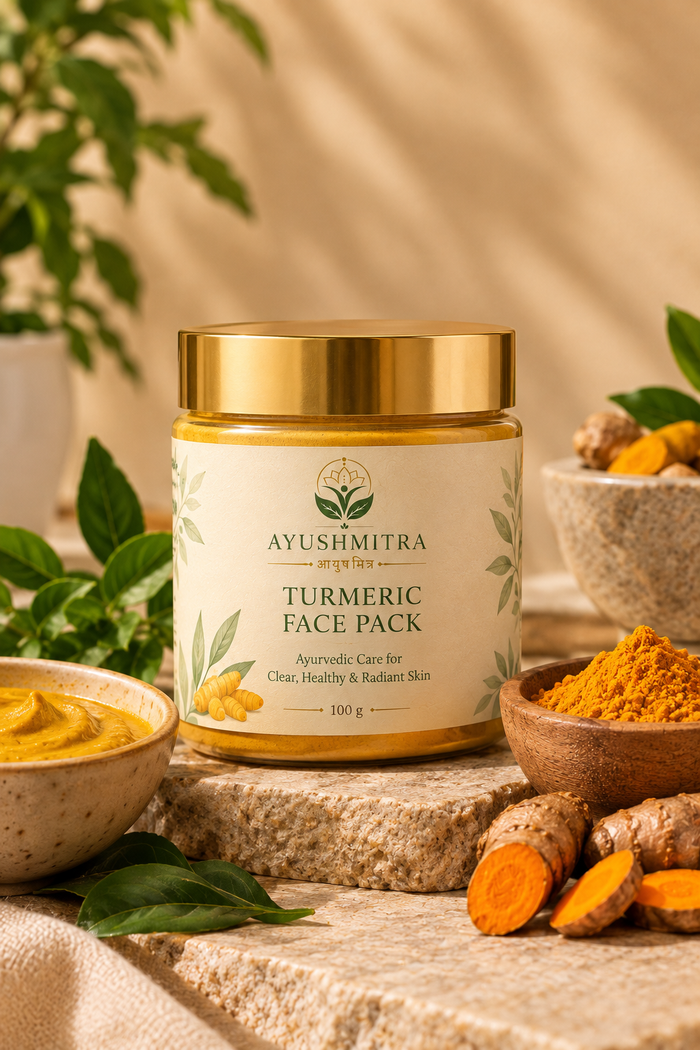 Ayushmitra Turmeric Face Pack | Ayurvedic Herbal Face Mask